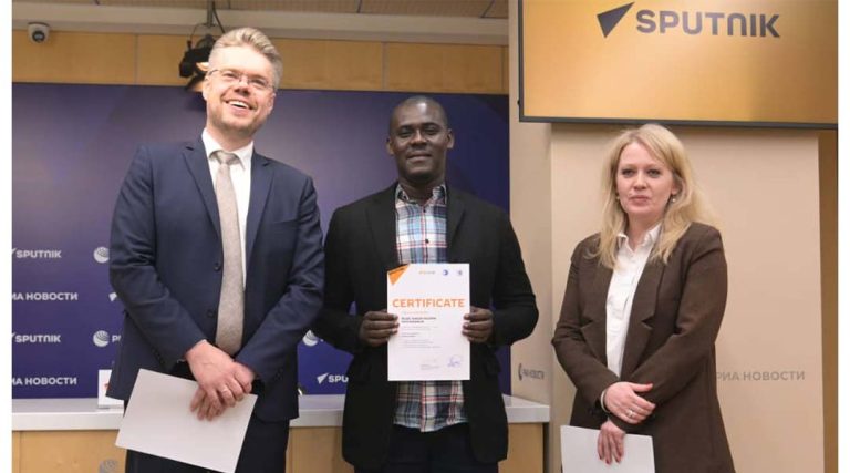 RUDE NGOMA INTÈGRE LE RÉSEAU MONDIAL SPUTNIK PRO APRÈS UNE FORMATION À MOSCOU