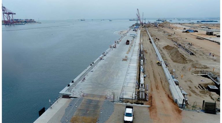 PORT DE POINTE-NOIRE : LE MÔLE EST PREND FORME ET VISE LES GÉANTS DES MERS