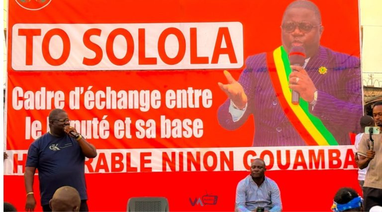 NINON GOUAMBA À L&rsquo;ÉCOUTE DES POPULATIONS DU QUARTIER 58 BIS